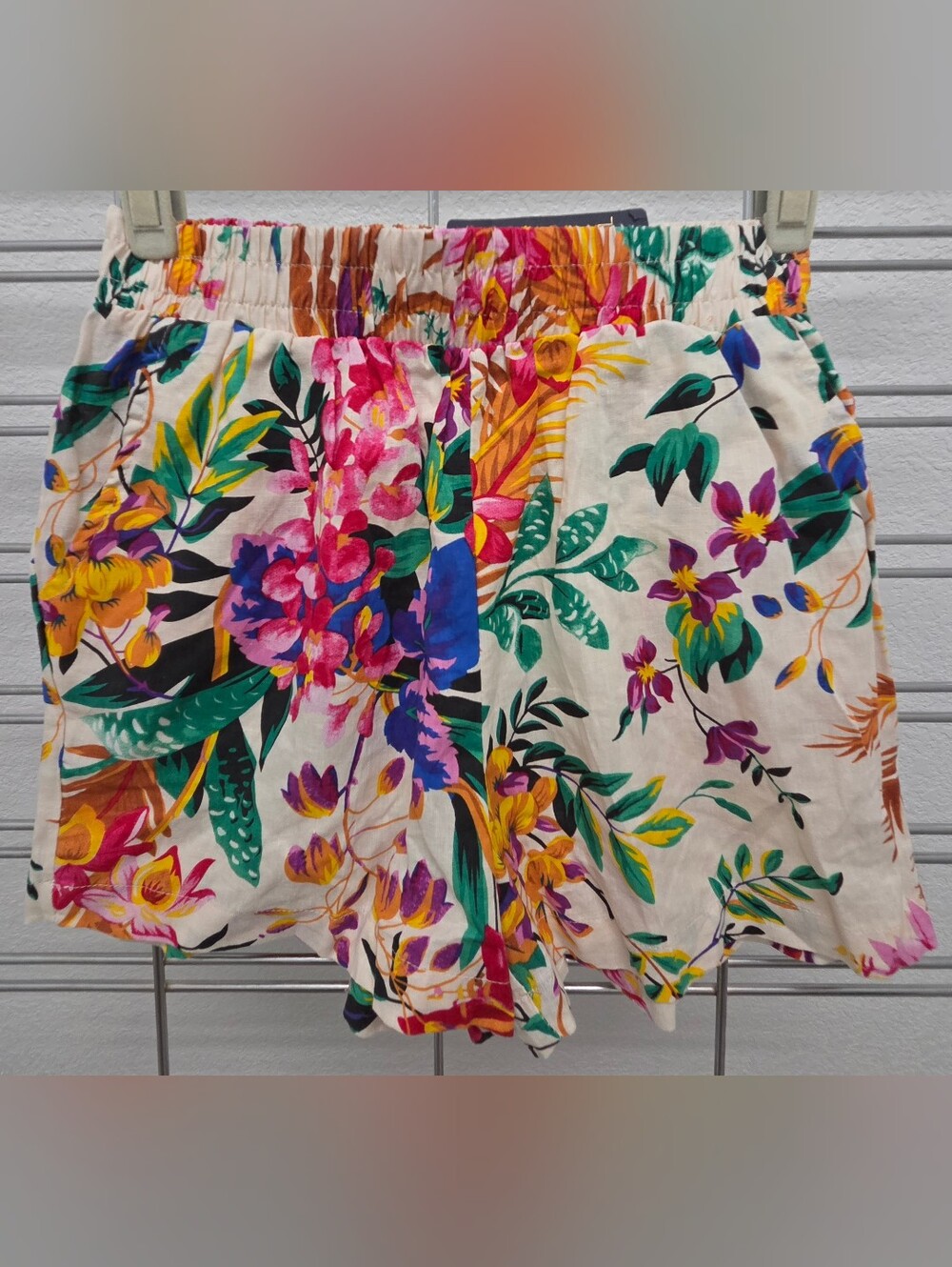 RACHEL Rachel Roy Tropical Floral High-Waist Shorts - Multi